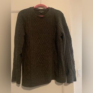 Barefoot Dreams Aran Green Sweater